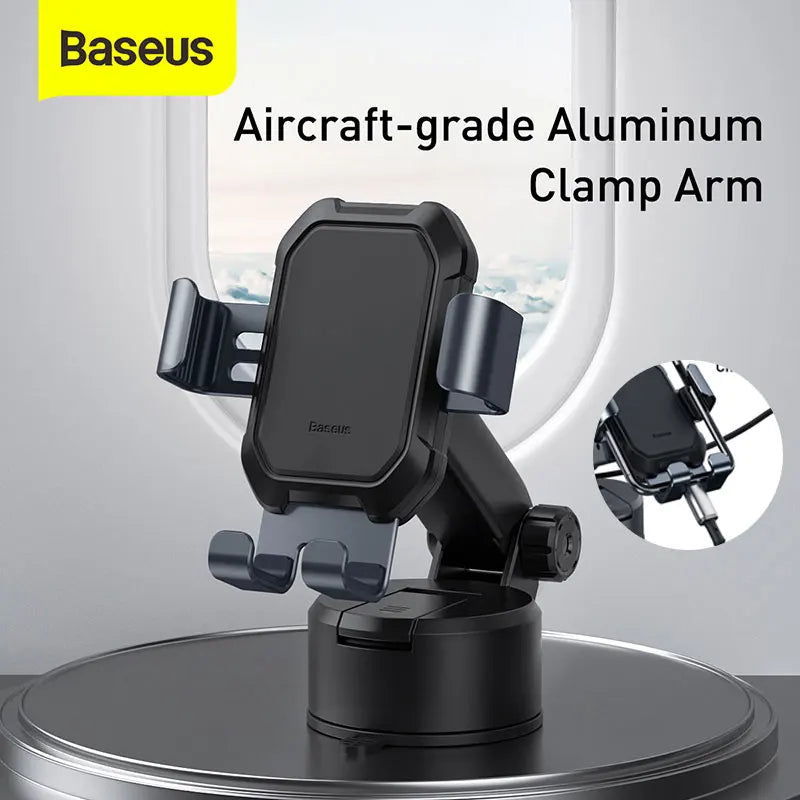 Baseus Adjustable Gravity Car Phone Holder with Suction Cup Mount for iPhone 13/12 Pro and Xiaomi POCO