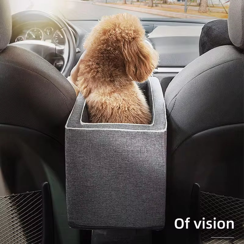 Portable Dog Car Seat Bed and Carrier for Small Dogs and Cats - Safety Travel Accessory