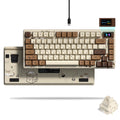 S-K80 Mechanical Gaming Keyboard - 75% Layout with Color OLED Display, Hot-Swap Capability, Gasket Mount Design, and RGB Customization