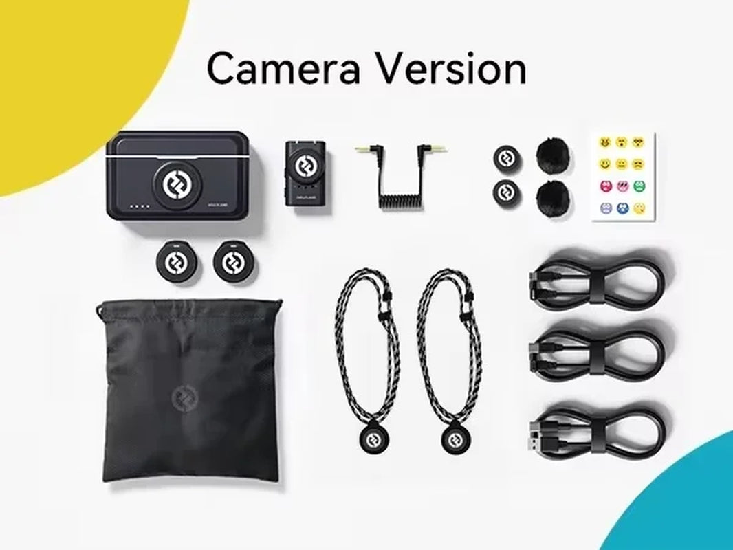 Lark M2 Wireless Lavalier Microphone System TX RX Kit 300M Range for Iphone Android Phone Camera Photography Vlog