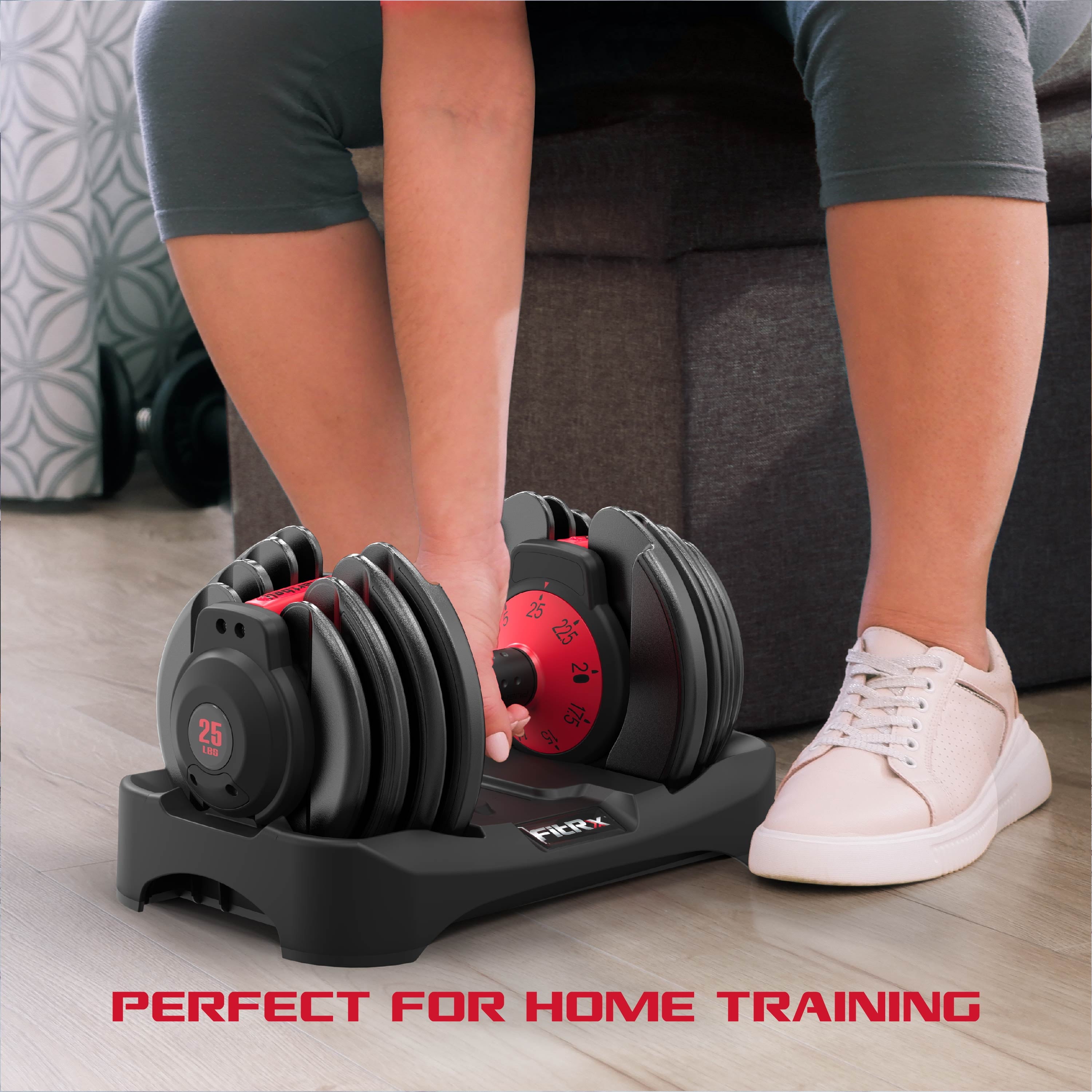 Adjustable Dumbbells 2-Pack, 25Lb Smartbell Dumbbell Set with 9-In-1 Quick-Select Weights, 2.5Lb Increments for Home Gym