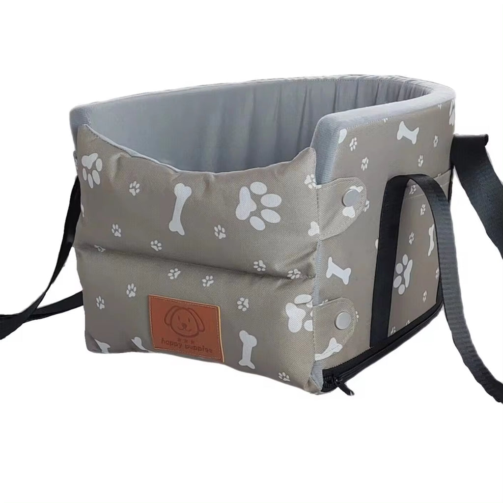 Portable Dog Car Seat Bed and Carrier for Small Dogs and Cats - Safety Travel Accessory